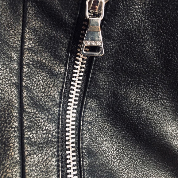 *SOLD* EXPRESS Moto Jacket with zippers - Picture 4 of 6